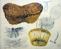 peinture : Etude de banneton et panier