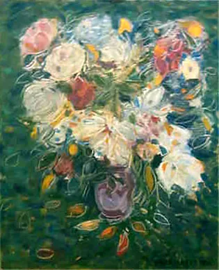 peinture bouquet