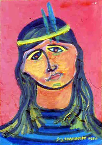 peinture La petite indienne