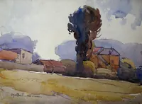 peinture : Pré d'Aval