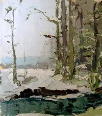 peinture : L'Ouche à Longvic