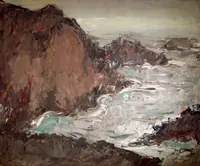 peinture : Rocher de Port Croc
