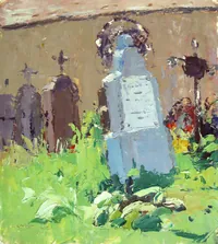 peinture : Vieilles tombes à Le Flette (S et L )