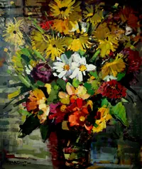 peinture : Bouquet