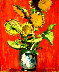 peinture : Soleils
