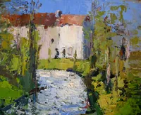 peinture : La rivière Le Suzon