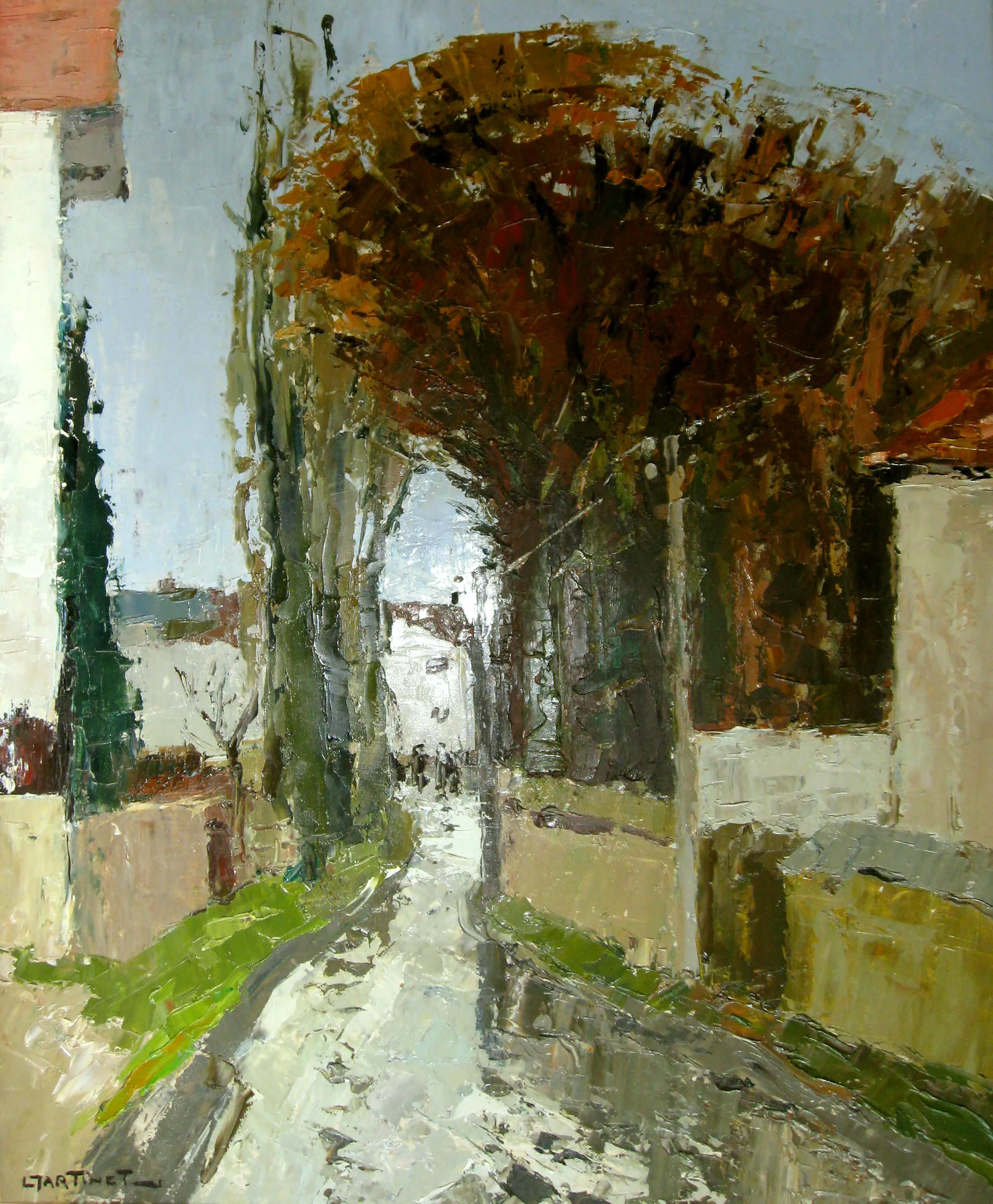 peinture Temps de pluie à Fontaine