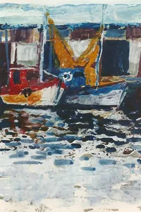 Peinture - Chalutiers à Paimpol