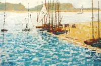 Peinture - La base nautique du lac Kir