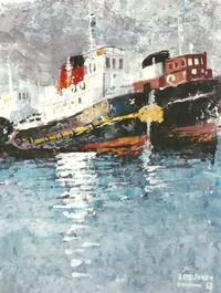 Peinture - Remorqueurs à Fos sur Mer