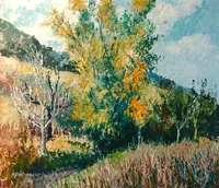 Peinture - Friches à Flavignerot 1