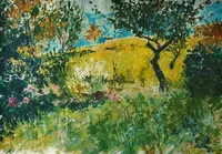 Peinture - Friches à Flavignerot 2