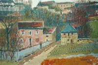 Peinture - Chemin des carrières. Dijon