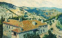 Peinture - Ferme en Ardèche