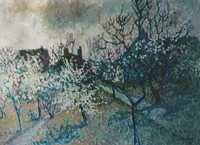 peinture : Le jardin de mon père