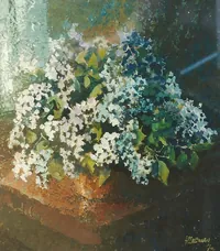 Peinture - Bouquet de lilas