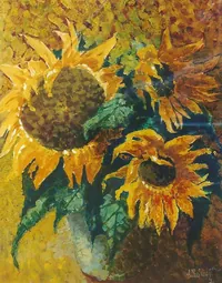 Peinture - Les tournesols