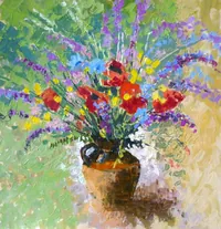 Peinture - Bouquet de fleurs 2