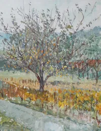 Peinture - Vignes à Messanges