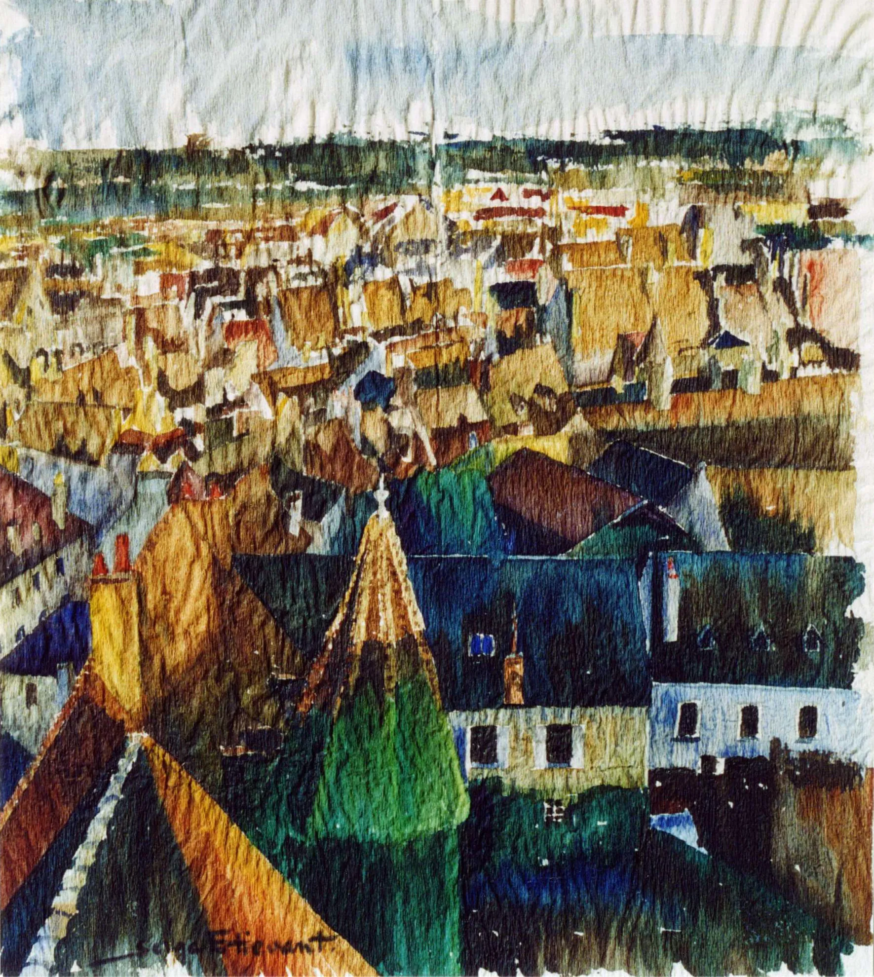 Peinture des toits de Beaune