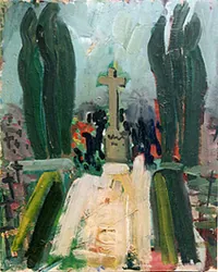 peinture : La dernière demeure de René