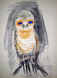 peinture : Le hibou n°2