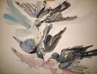 peinture : Les oiseaux n°5