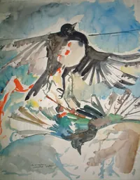 peinture : Les oiseaux n°8