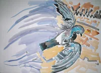 peinture : L'oiseau n°04