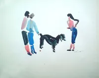 peinture : Le chien
