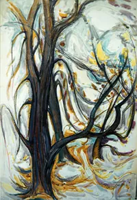 peinture : Arbres au Renouveau n°1