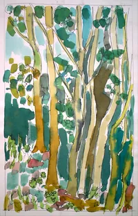peinture : Les arbres n°102