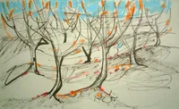 peinture : Les arbres n°155