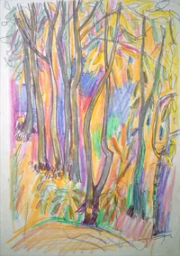 peinture : Les arbres n°162