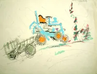 peinture : Le tracteur