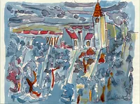 peinture : Eglise de Fixey