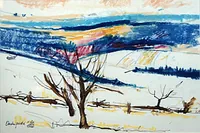 peinture : Paysage bourguignon n°2