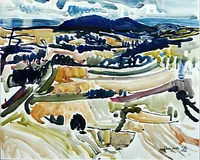 peinture : Paysage bourguignon n°3