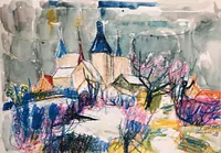 peinture : Chateauneuf en Auxois n°2