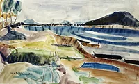 peinture : Lac de Panthier n°4