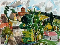 peinture : Echannay près Commarin