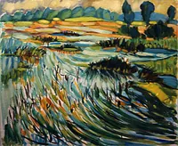 peinture : Lac de Panthier n°6