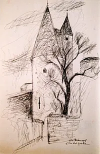 peinture : La tour du Château