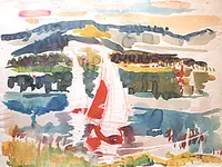 peinture : Voiles sur Panthier n°11