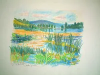 peinture : Lac de Panthier n°21