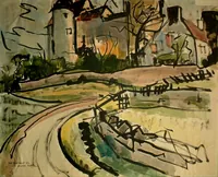 peinture : Chateauneuf en Auxois n°27