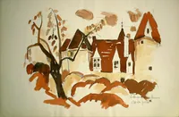 peinture : Chateauneuf en Auxois n°28