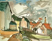peinture : Chateauneuf en Auxois n°30