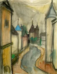 peinture : Chateauneuf en Auxois n°31