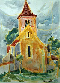 peinture : Le matin à Cheuge